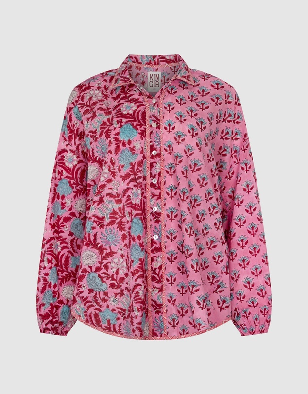 KINGA CSILLA - Kamala Block Print Chalm Shirt