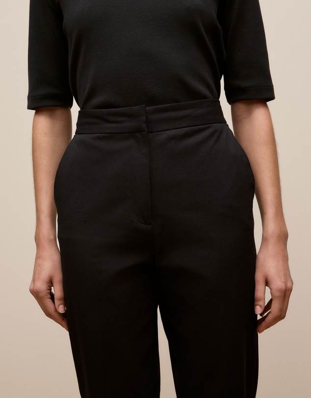Trenery - Cotton Bi-stretch Pant in Black