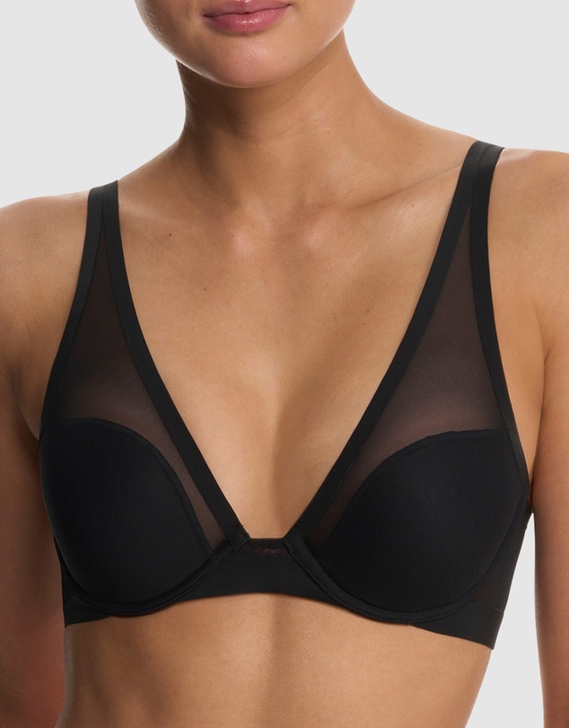 Natori - True Zen Lightly-Padded Mesh Plunge T-Shirt Bra