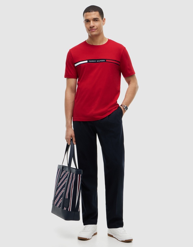 Tommy Hilfiger - Crew Neck Logo Panel T-Shirt