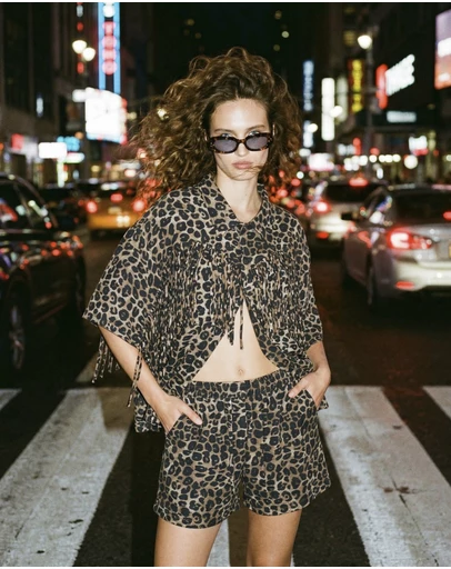 THE TALES - Ibiza Animal Fringed Shirt
