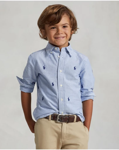 Polo Ralph Lauren - Polo Pony Cotton Oxford Shirt -Kids