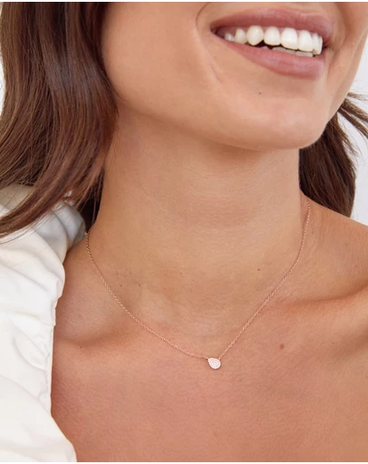 The Silver Collective - Linda Necklace Rose Gold
