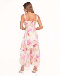 Petal & Pup - Zula Maxi Dress - Pink Garden Floral