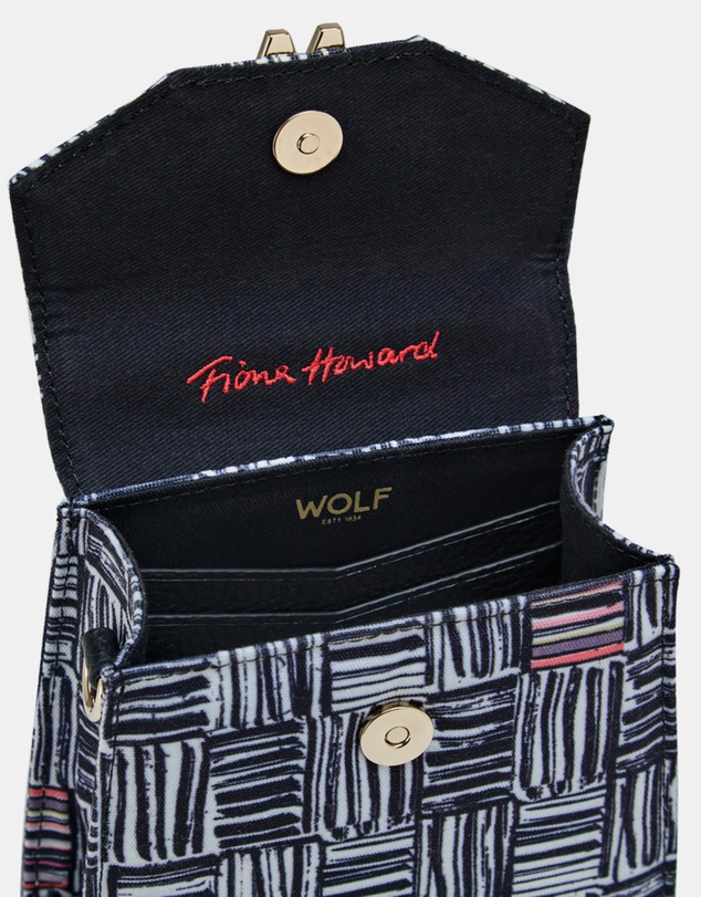 Wolf - Wolf Evie Collection Small Bag with Electic Weave Print
