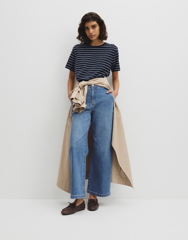 Country Road - Stripe Textured Slub T-shirt