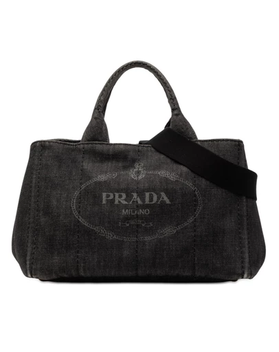 Pre-Loved by Azura Reborn - Pre-Loved Small Denim Canapa Logo Satchel