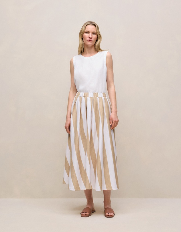 Trenery - Delave Linen Shell Tank in White