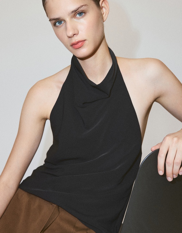 M.N.G - Draped Halter Top
