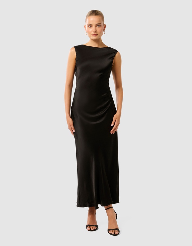Forever New - Eileen Open Back Satin Maxi Dress