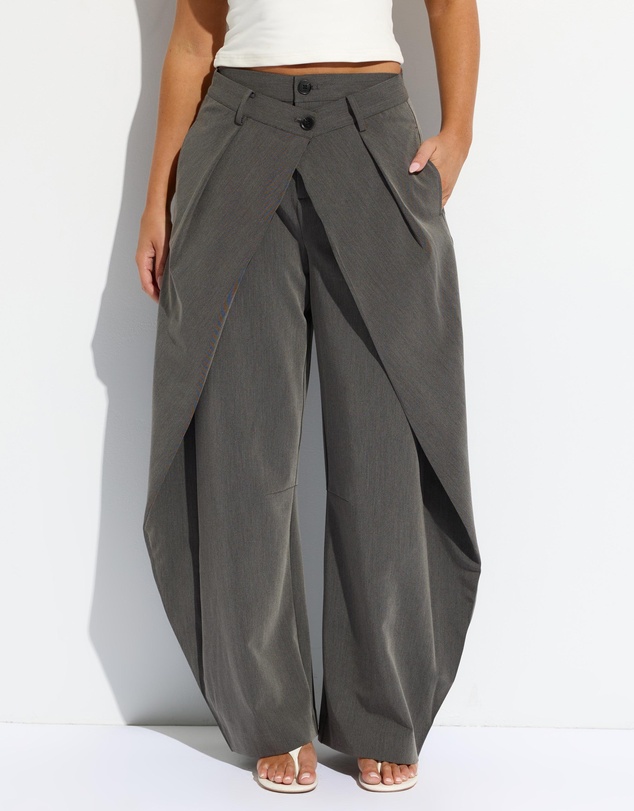 Dazie - Daria Barrel Leg Tailored Trousers