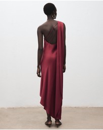 M.N.G - Asymmetrical Satin Dress