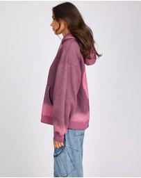 ONE TEASPOON - Smiley Batwing Hoody - Pink