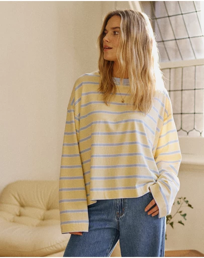 Ceres Life - Beau Long Sleeve Slouchy Tee