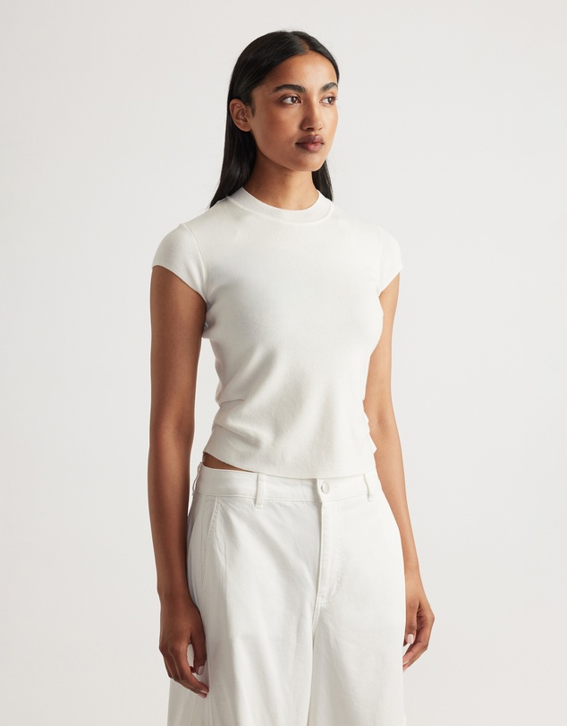 Decjuba - Lily Pleat Detail Knit Tee