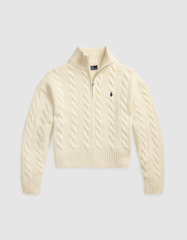 Polo Ralph Lauren - Cable Wool-Cashmere Half-Zip Sweater
