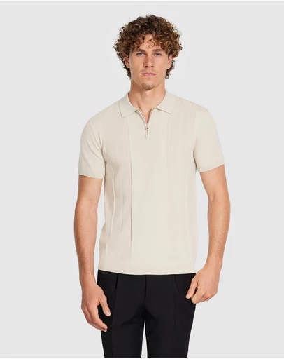 Tarocash - Stilone Zip Knit Polo