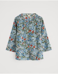 Seasalt - Seasalt Cornwall Blue Watercolour Sketch Top