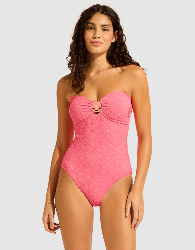 Seafolly - Luna Ring Front Bandeau One Piece Swimsuit