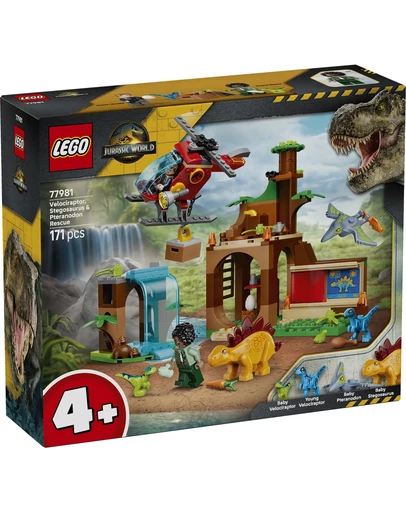 LEGO - 77981 Velociraptor, Stegosaurus & Pteranodon R