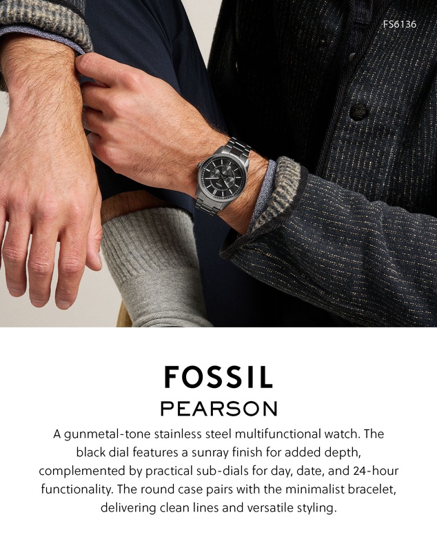 Fossil - Pearson Gunmetal Chronograph Watch