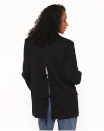 Petal & Pup - Tove Tie Back Blazer - Black