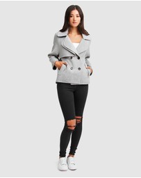 Belle & Bloom - I'm Yours Wool Blend Peacoat