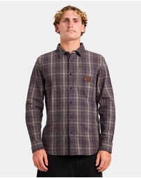 Volcom - Mens Stonevise Plaid Long Sleeve Shirt