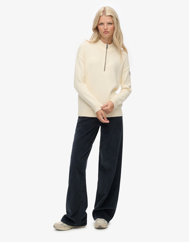 Superdry - Slouchy Knitted Half Zip