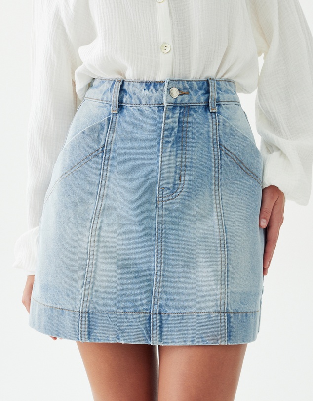 The Fated - Asha Denim Mini Skirt