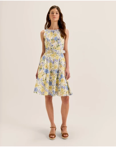 Review - Elba Floral Panelled Dress