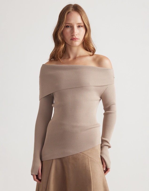 Decjuba - Mariah Off Shoulder Knit Top