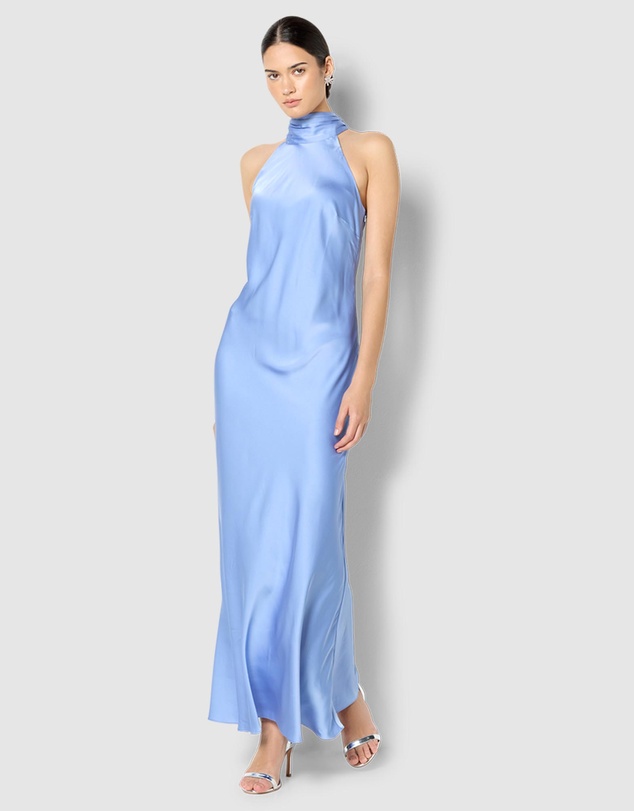 Montique - Azalea Satin Maxi Dress