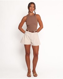 Petal & Pup - Ari Ribbed Tank - Mocha