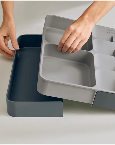 Joseph Joseph - DrawerStore™ Expanding Cutlery, Utensil & Gadget Organiser (Grey)