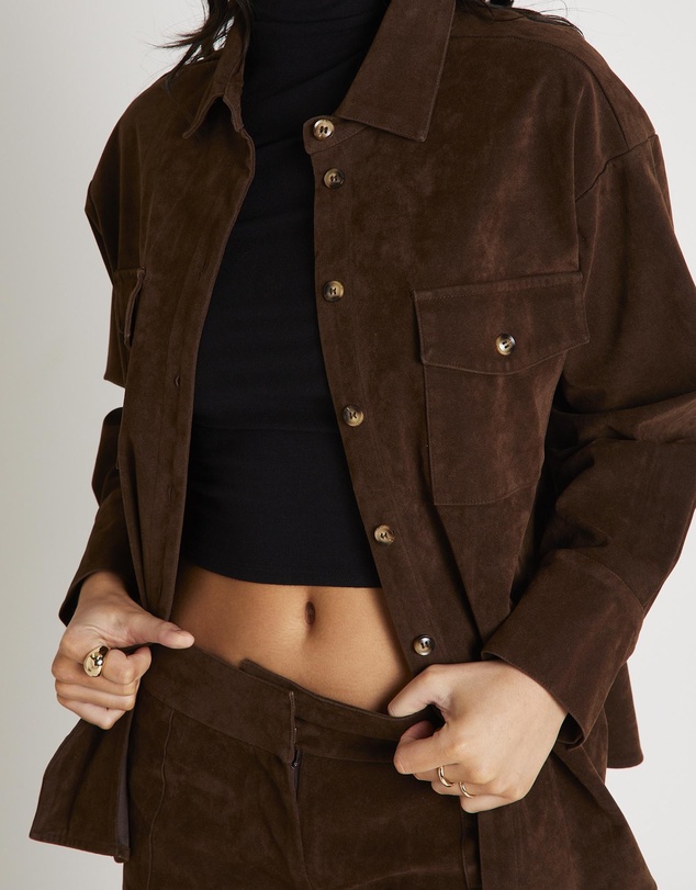 Alice In The Eve - Elle Faux Suede Shirt