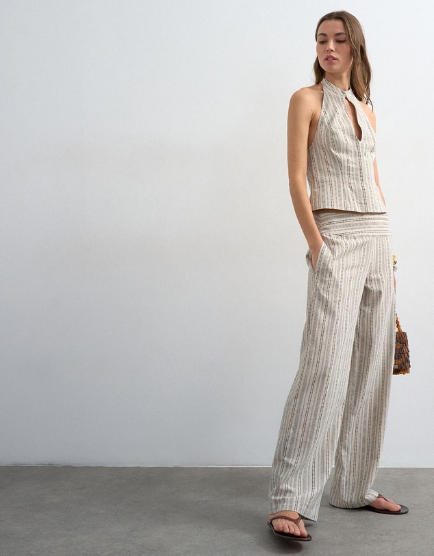 TOPSHOP - Tsflora Low Rise Trousers Wvn
