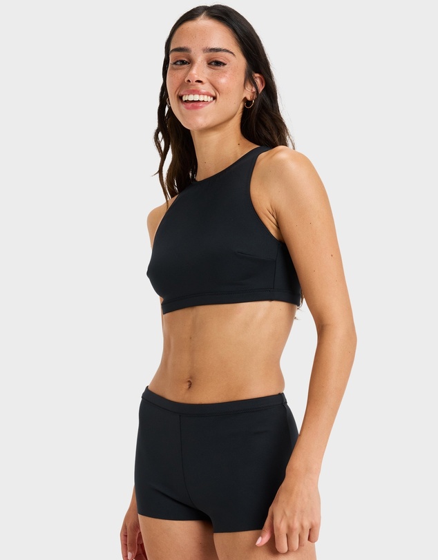 Roxy - Womens Pro Wave Crop Top Bikini Top