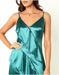 Petal & Pup - Othello Slip Midi Dress - Emerald