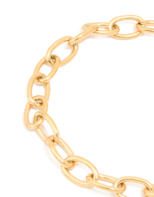 Lovisa - Waterproof Gold Plated Stainless Steel Chain Heart Clasp Bracelet
