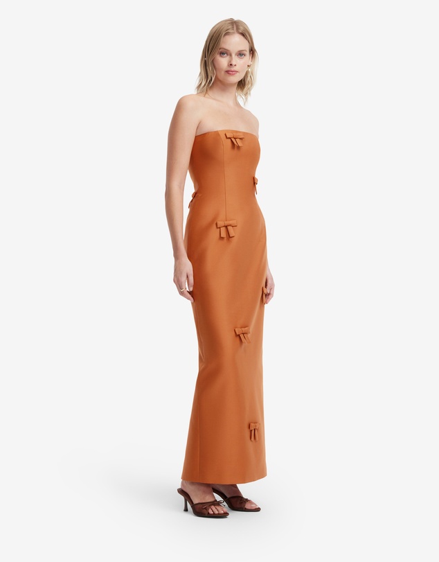 LEO LIN - Rayna Bow Bustier Maxi Dress