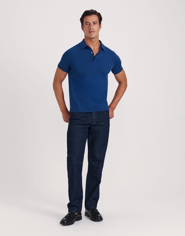 SABA - Marone Cotton Knit Polo