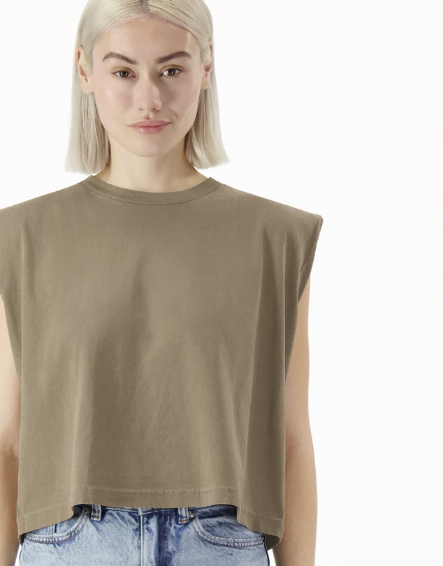 American Apparel - Heavyweight Garment Dyed Women's Muscle T-Shirt