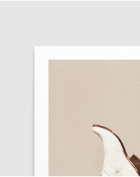 Olive et Oriel - These Boots - Neutral / Beige by Vertigo Artography Art Print