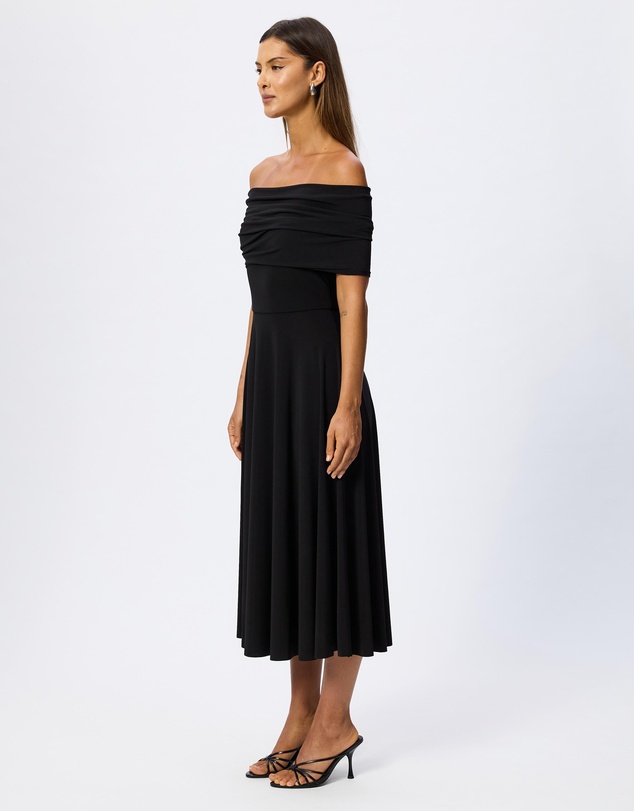Norma Kamali - Sleeveless Cowl Neck Hooded Midi Dress
