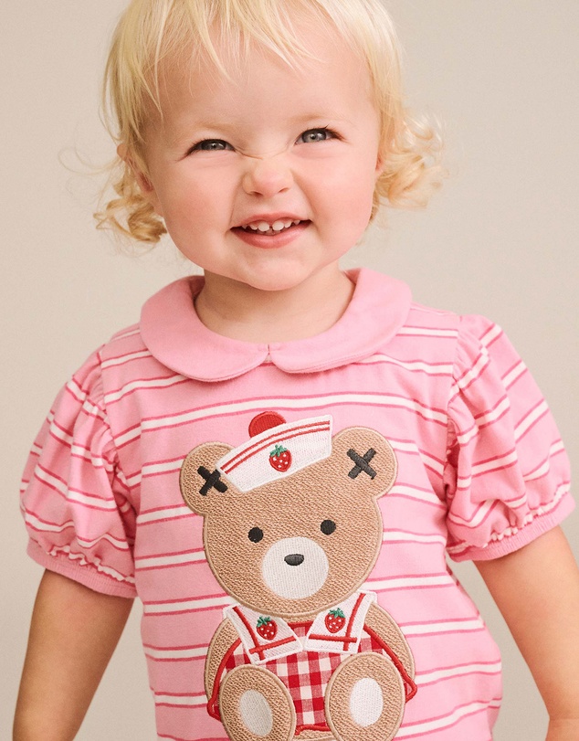 Huxbaby - Nautical Huxette Collar Romper - Babies