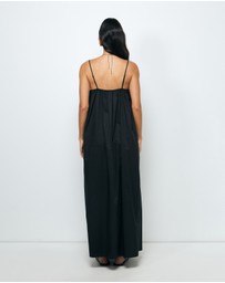 AERE - Arli U Neckline Maxi Dress