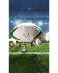 Jellycat - Amuseables Sports Australian Rugby Ball