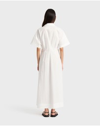 BONDI BORN - Kyoto Lace Front Shirt Dress