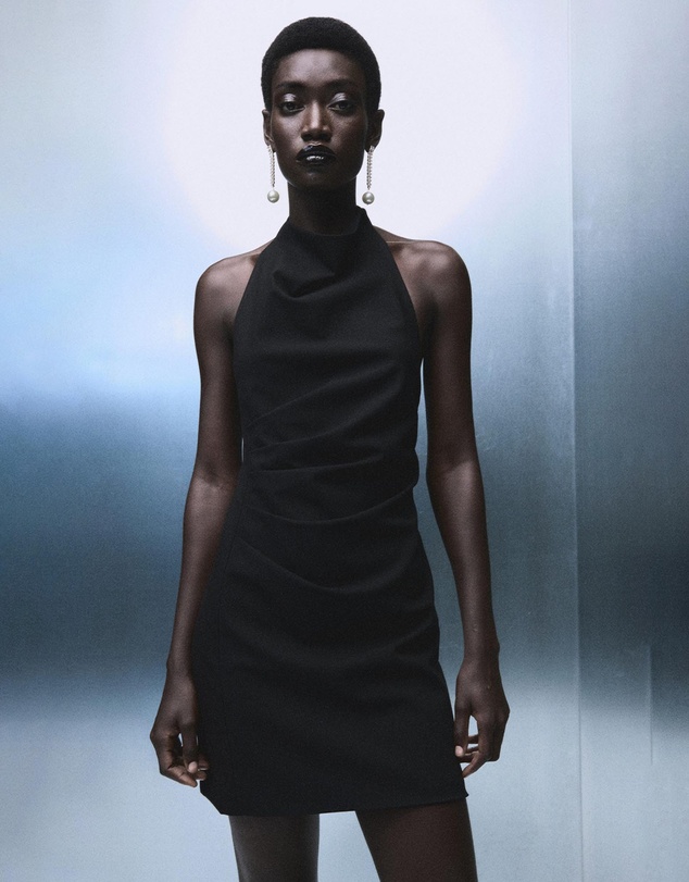 M.N.G - Halter Neck Ruched Dress